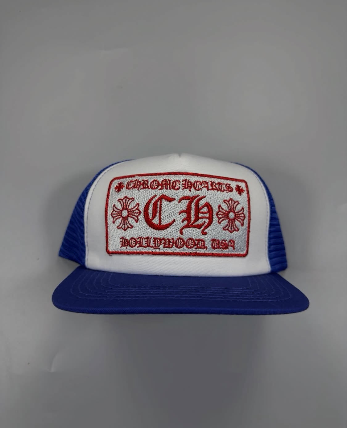 Chrome Hearts Hollywood trucker hat