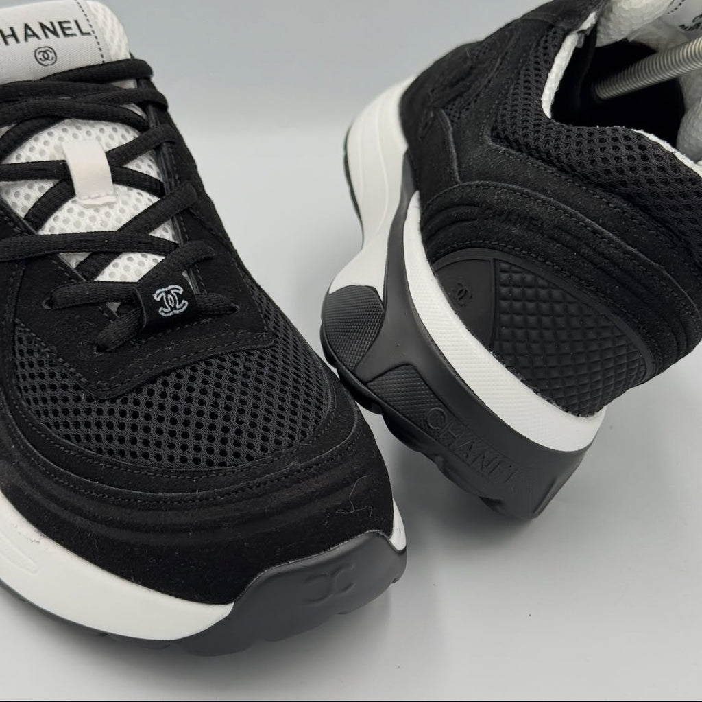 black Chanel CC Runner sneaker