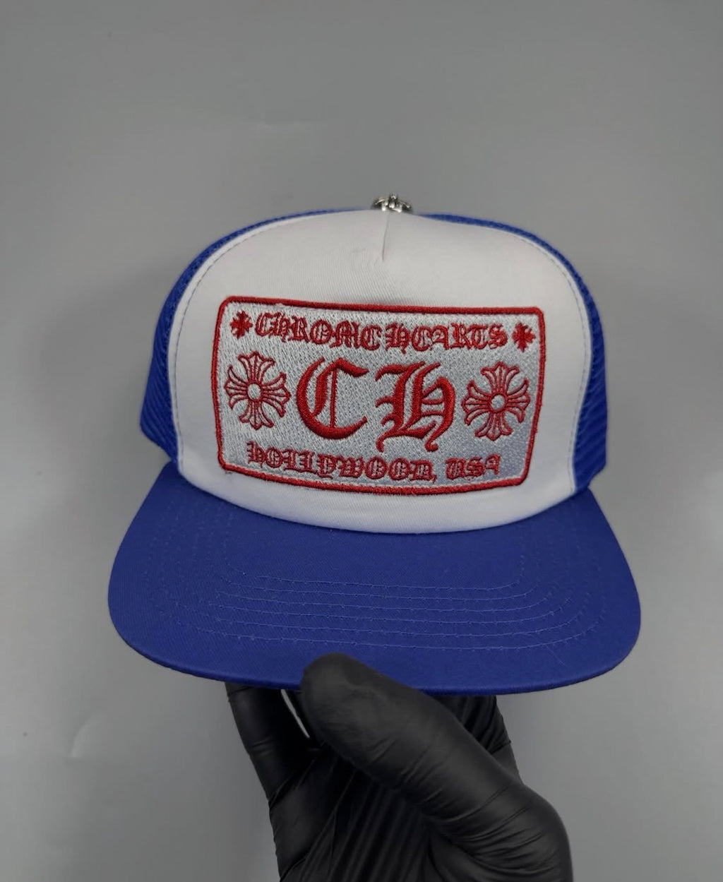 Chrome Hearts Hollywood trucker hat