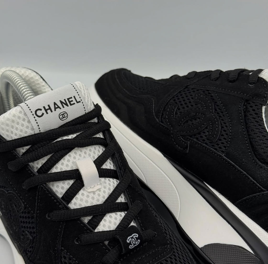 black Chanel CC Runner sneaker