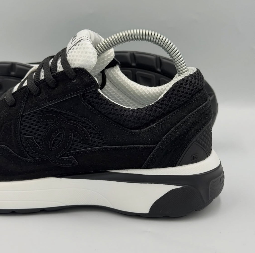 black Chanel CC Runner sneaker