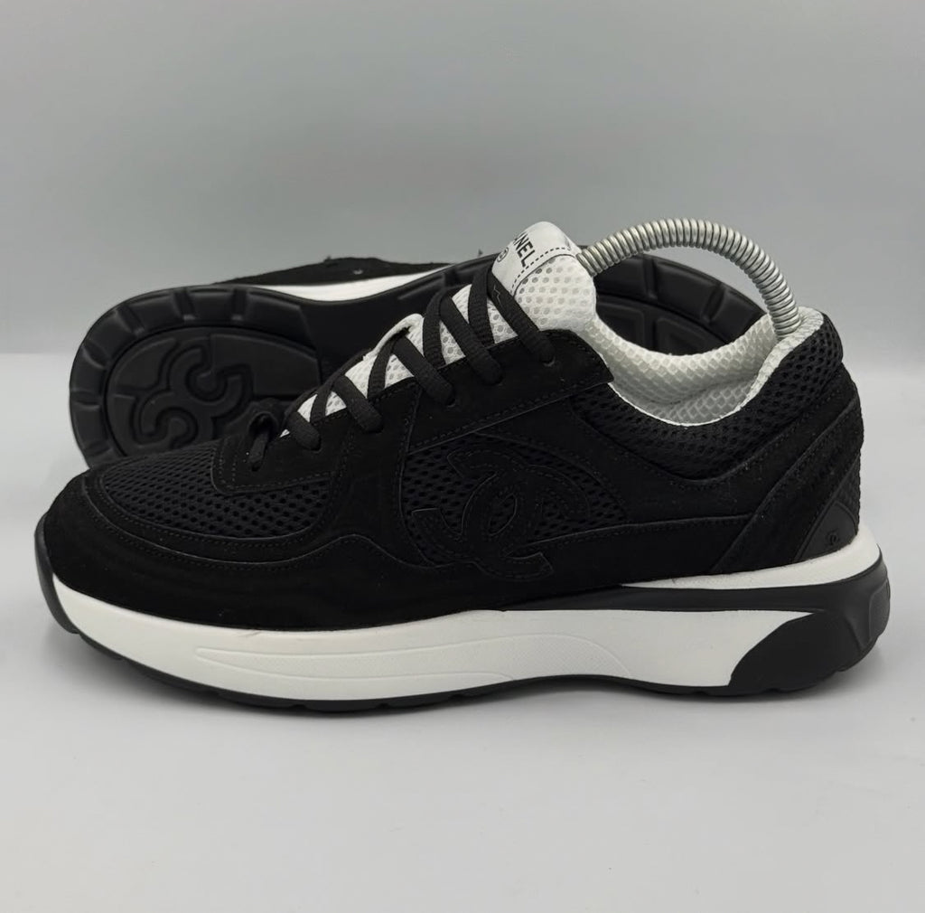 black Chanel CC Runner sneaker