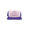 CHROME HEARTS HOLLYWOOD PINK/PURPLE TRUCKER HAT