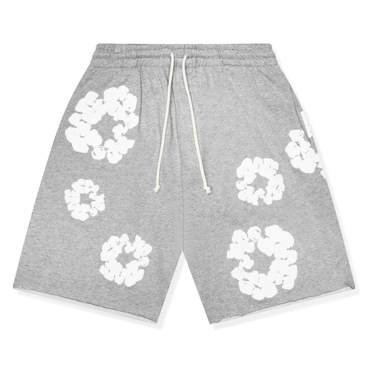 Grey denim tears short