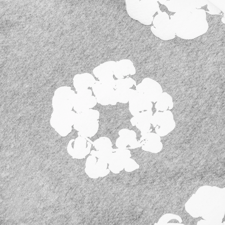 Grey denim tears short