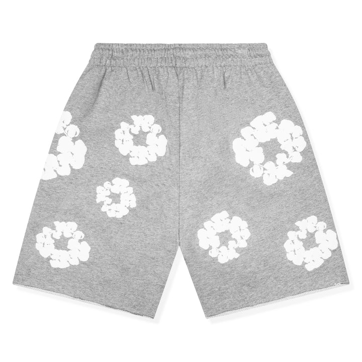 Grey denim tears short