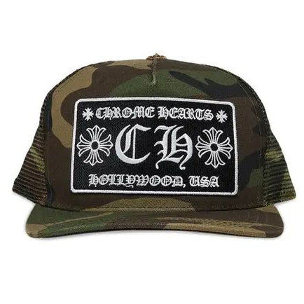Camo Chrome Hearts ch Hollywood baseball cap