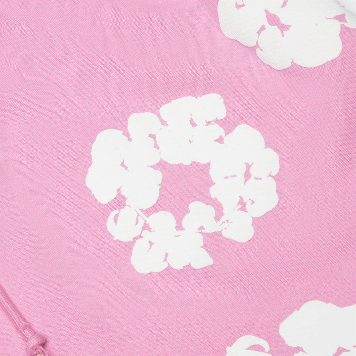 Pink denim tears short