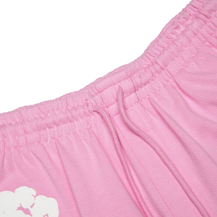 Pink denim tears short