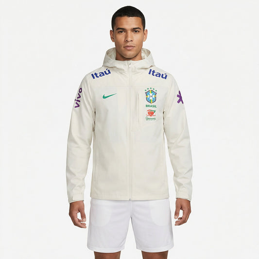 Off-White Beige Brazil Wind Breaker