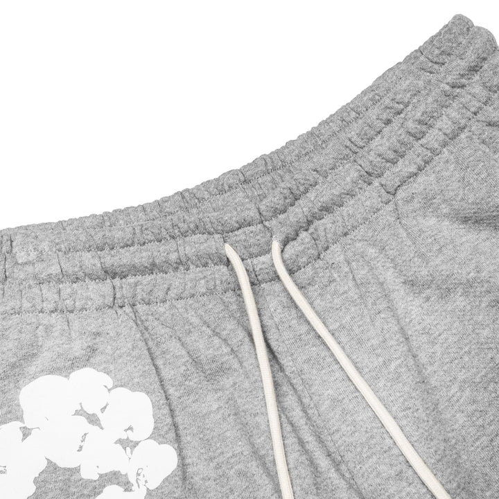 Grey denim tears short