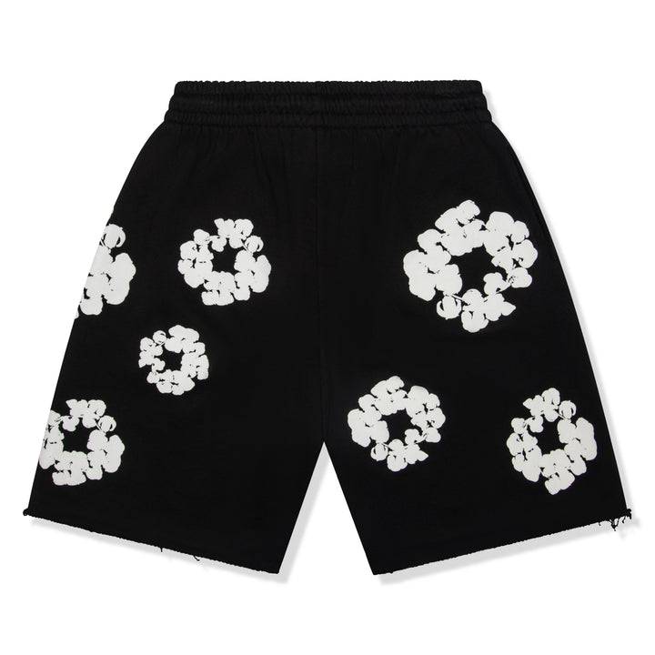 Black denim tears short