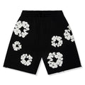 Black denim tears short