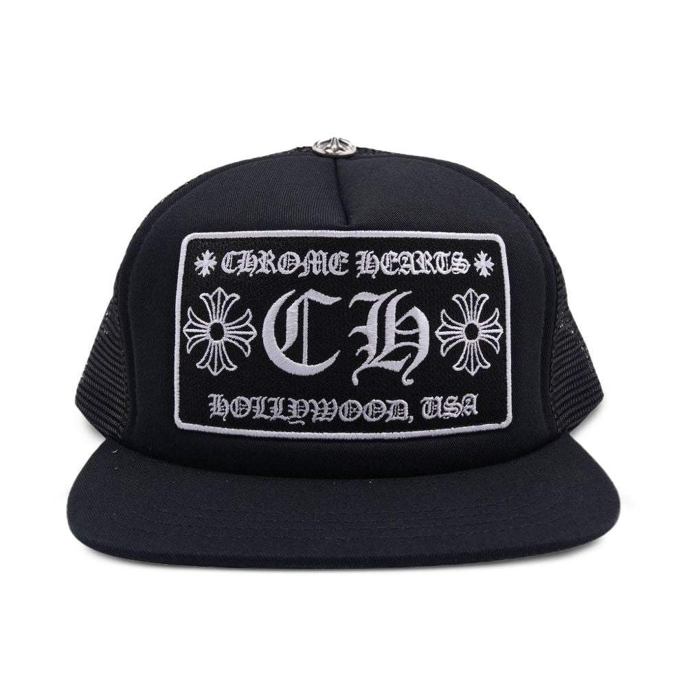 Black Chrome Hearts Ch Hollywood baseball cap