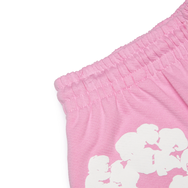 Pink denim tears short